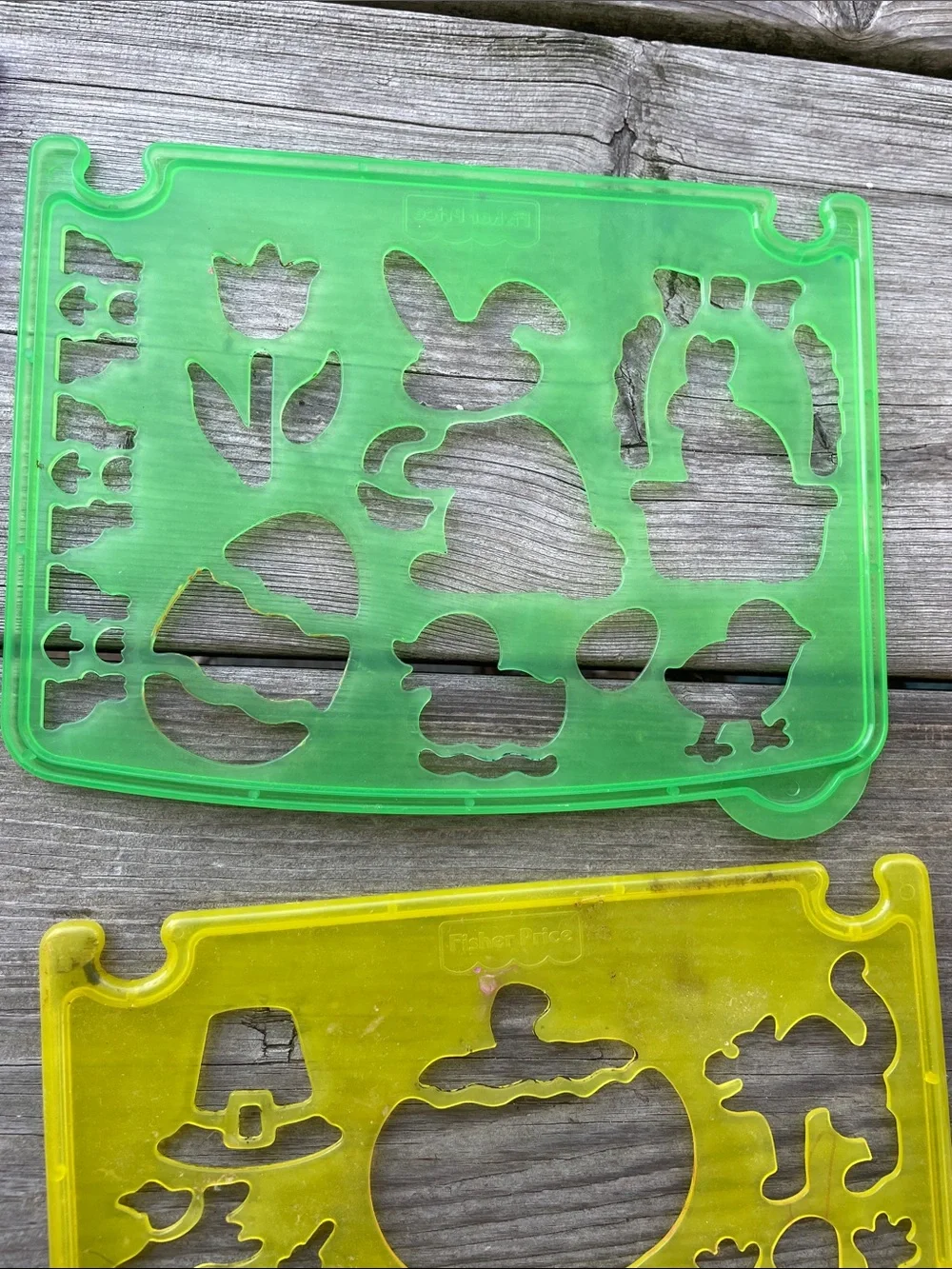 VNT 1995 Fisher-Price Fun Art Stencil Book Holiday Caddy